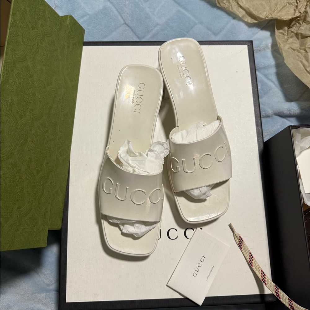 Gucci Women's Off-White Mules
